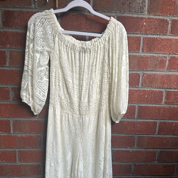 FARM RIO ANTHROPOLOGIE Elliot Off Shoulder Jumpsuit - Picture 4 of 8